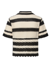 Lade das Bild in den Galerie-Viewer, YAS YASCecilia Knit Cardigan - Birch Black Stripes
