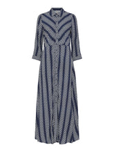 Lade das Bild in den Galerie-Viewer, YAS YASSavanna Long Shirt Dress Navy Blazer Soho