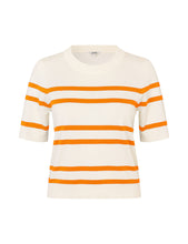 Lade das Bild in den Galerie-Viewer, MBYM Carla-M Strickshirt Sugar Orange Peel Stripe
