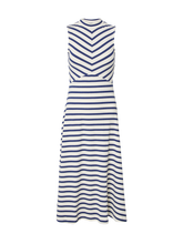 Lade das Bild in den Galerie-Viewer, EDITED Talia Dress Stripes Twilight Blue &amp; Gardenia
