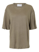 Lade das Bild in den Galerie-Viewer, SELECTED SLFVilja Linen Tee Vetiver