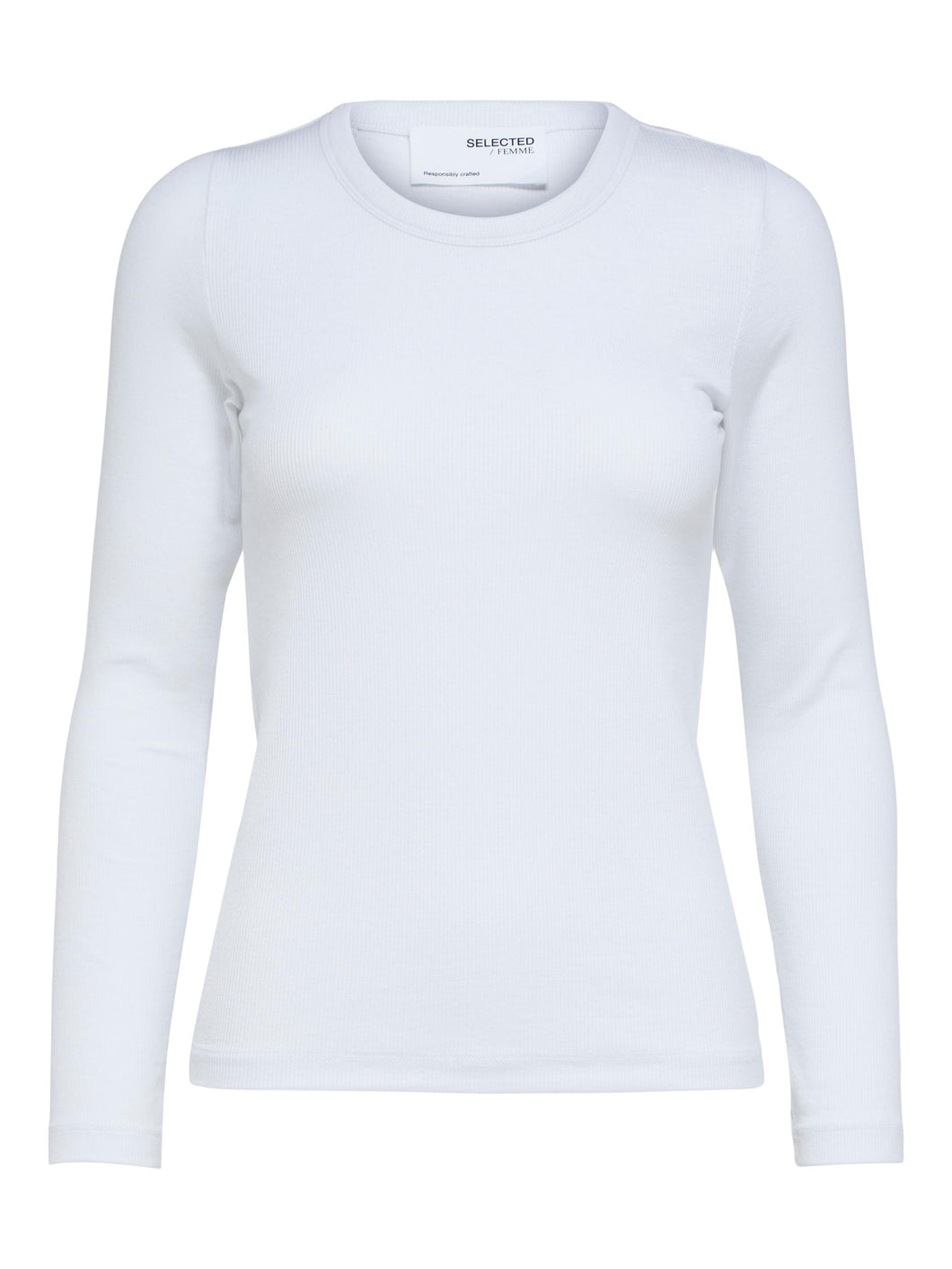 SELECTED SLFDianna O-Neck Top Bright White