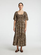 Lade das Bild in den Galerie-Viewer, SELECTED SLFDora Aop Ankle Dress Black Aop