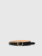 Lade das Bild in den Galerie-Viewer, SELECTED SLFFeline Slim Leather Belt Black