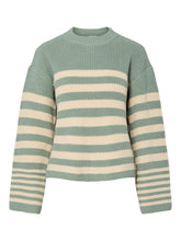 Lade das Bild in den Galerie-Viewer, YAS YASRiga Knit Pullover Iceberg Green Sandshell