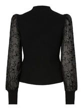 Lade das Bild in den Galerie-Viewer, YAS YASDotme Knit Pullover Noos - Black Flowers