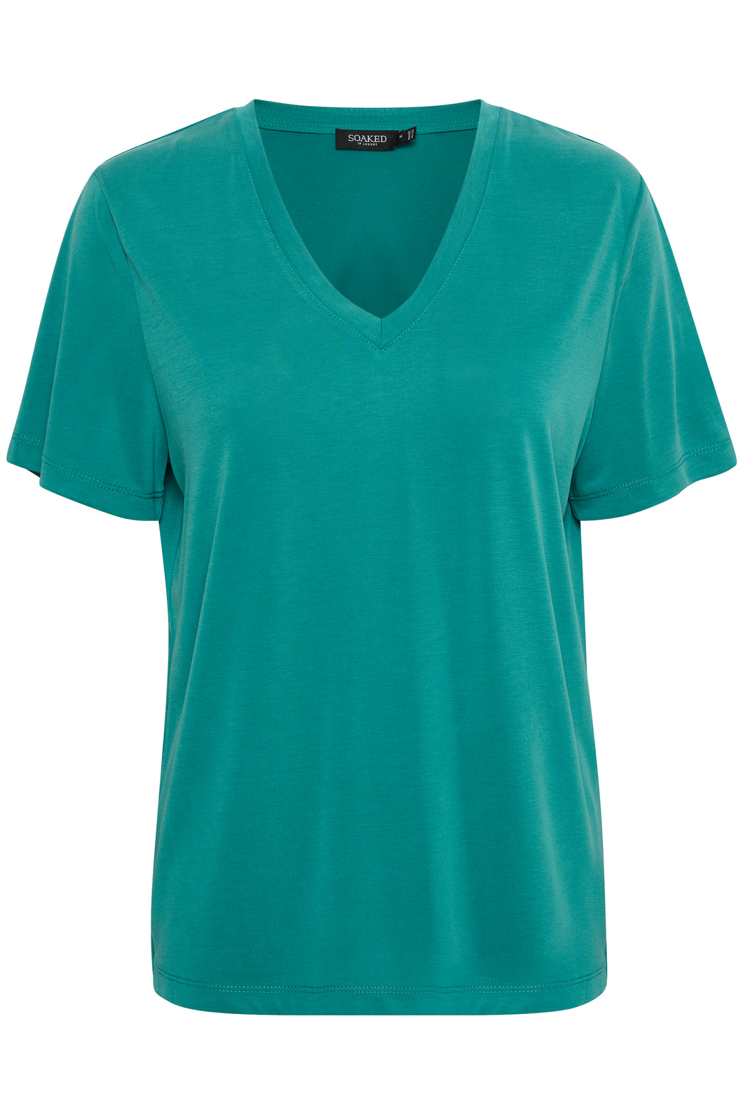 SOAKED IN LUXURY SLColumbine Loose Fit V-Neck Deep Lake