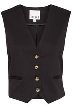 Lade das Bild in den Galerie-Viewer, ICHI IHSimonse Waistcoat Black
