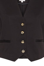 Lade das Bild in den Galerie-Viewer, ICHI IHSimonse Waistcoat Black
