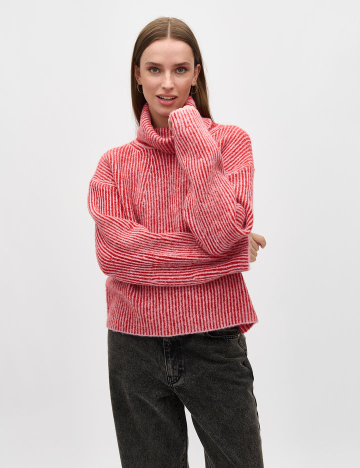 MBYM Kemina-M Pullover Red Rose Stripe