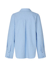 Lade das Bild in den Galerie-Viewer, Phoebe-M Bluse - Light Blue Kiwa Check
