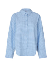 Lade das Bild in den Galerie-Viewer, Phoebe-M Bluse - Light Blue Kiwa Check
