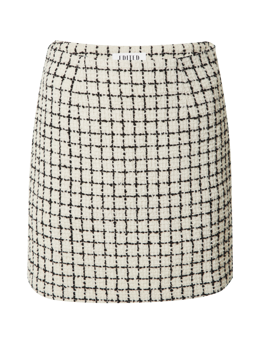 EDITED Josie Skirt (Tweed) Black And White Check Tweed