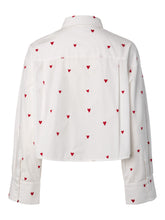 Lade das Bild in den Galerie-Viewer, Yaslee Bluse - Star White Jester Red Hearts
