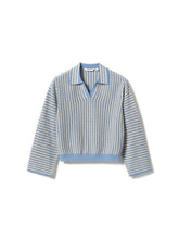 Lade das Bild in den Galerie-Viewer, N-Makenna Knit - Deon Blue Stripe
