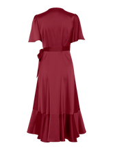 Lade das Bild in den Galerie-Viewer, YAS YASThea 2/4 Midi Wrap Dress Noos - Tibetan Red
