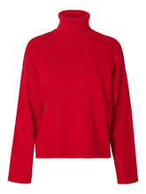 Lade das Bild in den Galerie-Viewer, SELECTED SLFKamma Knit Roll Neck Noos - Equestrian Red
