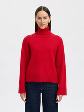 Lade das Bild in den Galerie-Viewer, SELECTED SLFKamma Knit Roll Neck Noos - Equestrian Red
