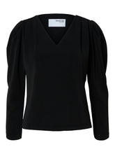 Lade das Bild in den Galerie-Viewer, SELECTED SLFFenja V-Neck Top Black
