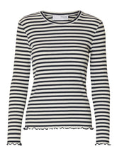 Lade das Bild in den Galerie-Viewer, SELECTED SLFAnna Crew Neck Tee Str Dark Sapphire
