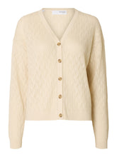 Lade das Bild in den Galerie-Viewer, SELECTED SLFAgny Knit Structure Cardigan Birch
