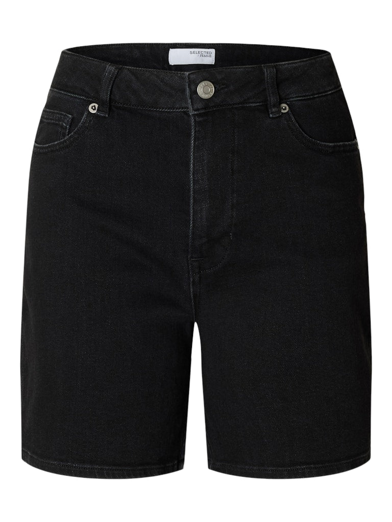 SELECTED SLFSveja-Krista Denim Shorts Black Denim