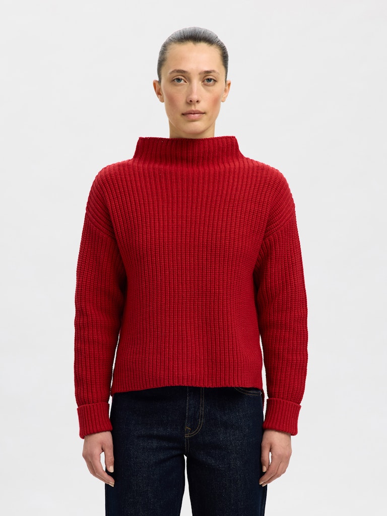 SELECTED SLFSelma Knit Pullover Noos - Equestrian Red