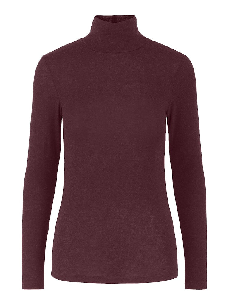 YAS YASWoola High Neck Top Noos - Port Royale