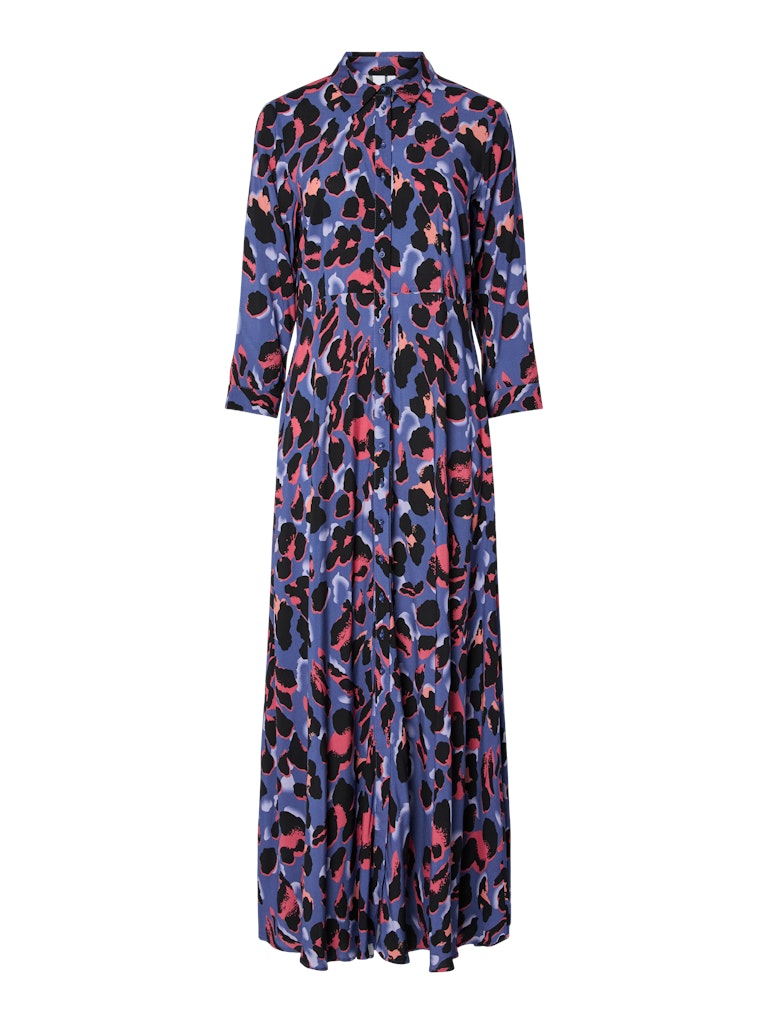 YAS YASSavanna Long Shirt Dress Noos - Skipper Blue