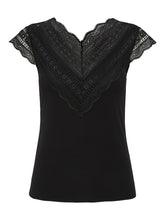 Lade das Bild in den Galerie-Viewer, YAS YASEllina Capsleeve Top Noos - Black
