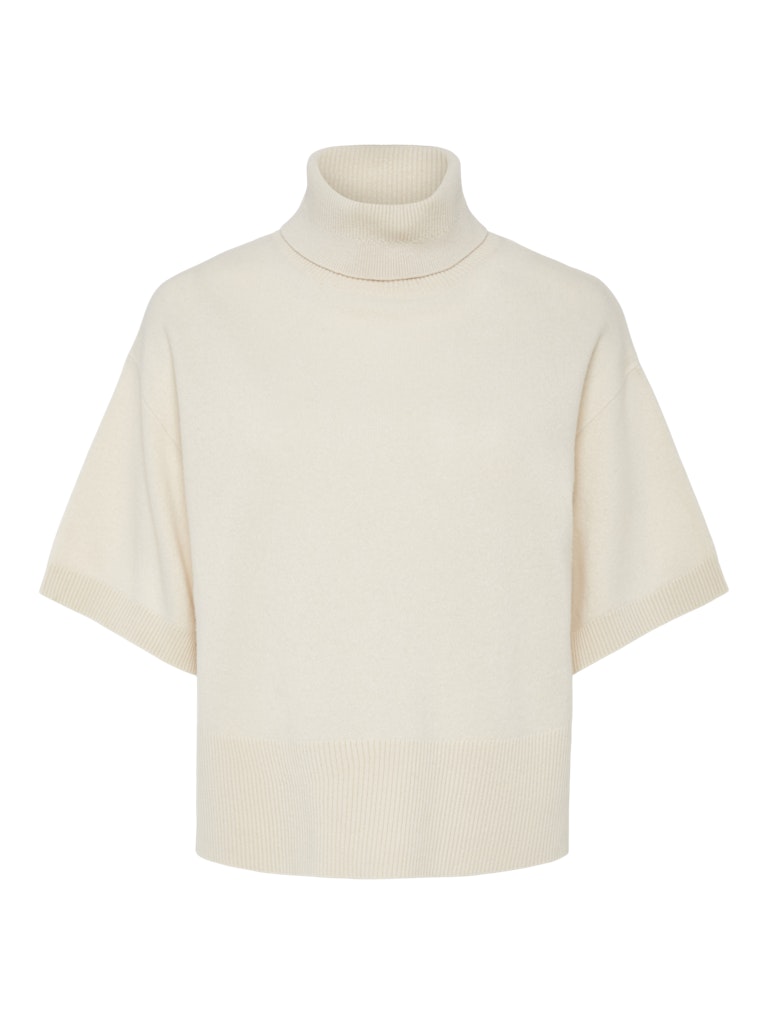 YAS YASEmila 2/4 Wool Knit Pullover Noos - Sandshell