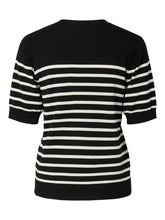 Lade das Bild in den Galerie-Viewer, YAS YASLena Knit Pullover Noos - Black Birch Stripes
