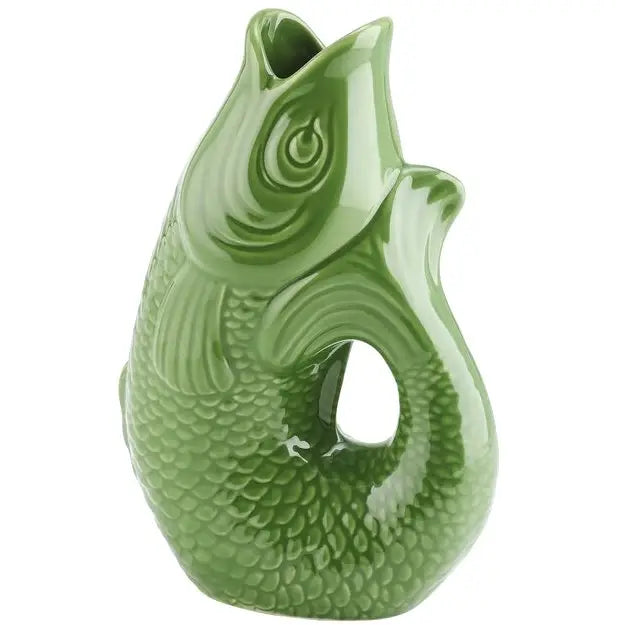 GIFTCOMPANY Monsieur Carafon, Fish Vase, green bay, 1,2 L