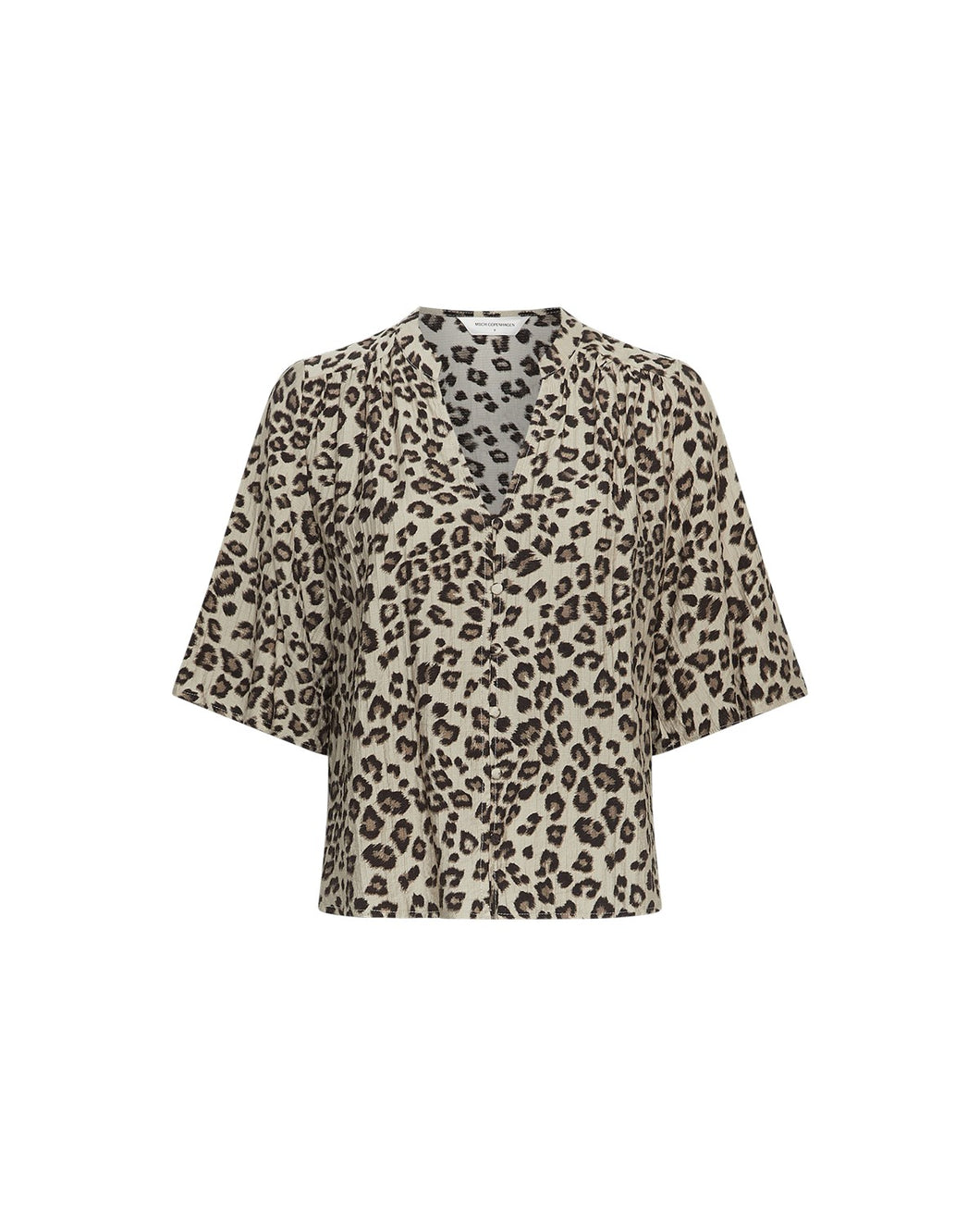 MOSS COPENHAGEN MSCHKalani Vlora 2/4 Shirt - Humus Leo