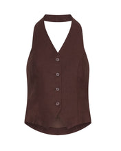 Lade das Bild in den Galerie-Viewer, MOSS COPENHAGEN MSCHNaira Claritta Waistcoat Fudge

