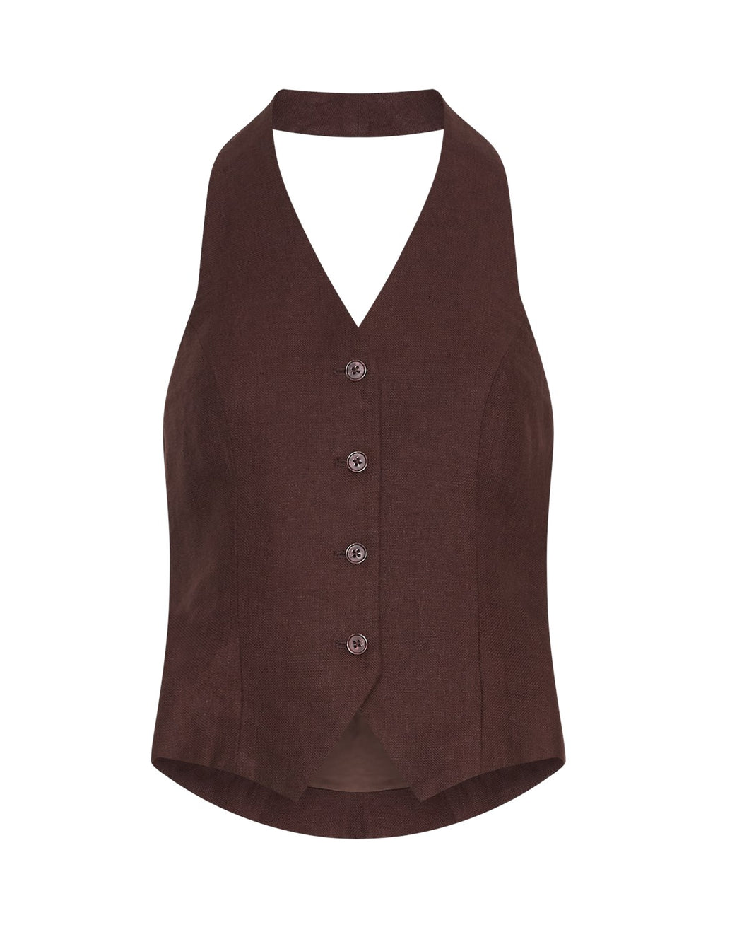 MOSS COPENHAGEN MSCHNaira Claritta Waistcoat Fudge