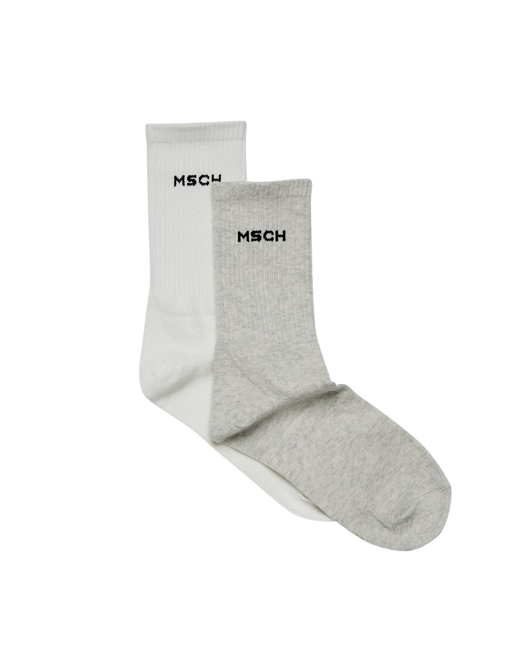 MOSS COPENHAGEN MSCHSporty Logo Socks White/Lgm