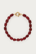 Lade das Bild in den Galerie-Viewer, MY JEWELLERY Burgunderfarbenes Armband mit Perlen
