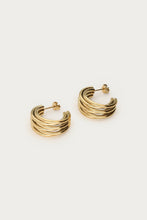 Lade das Bild in den Galerie-Viewer, MY JEWELLERY Ohrringe mit mehreren Reihen klein gold
