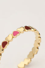 Lade das Bild in den Galerie-Viewer, MY JEWELLERY Vintage Ring mit rosa und roten Herzen

