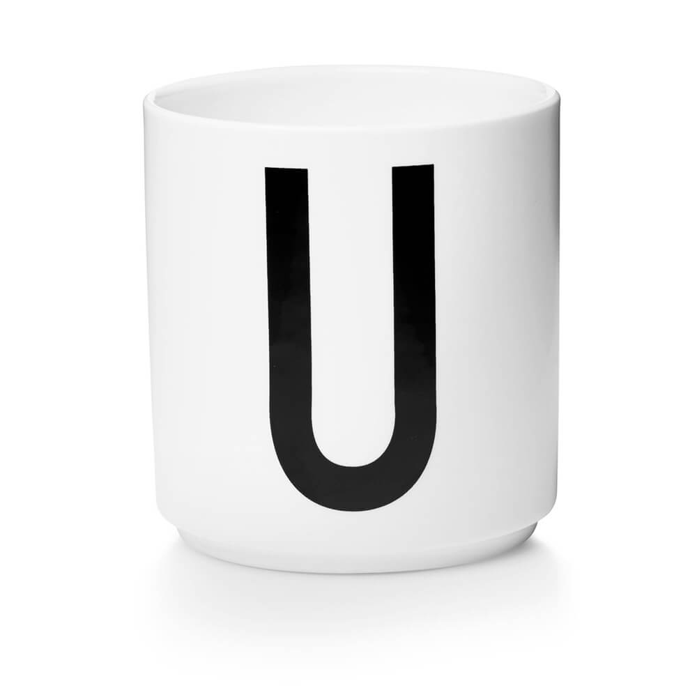 DESIGN LETTERS Personal Porcelain Cup - U