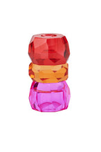 Lade das Bild in den Galerie-Viewer, GIFTCOMPANY Palisades Kristallglas Kerzen-/Teelichthalter rot
