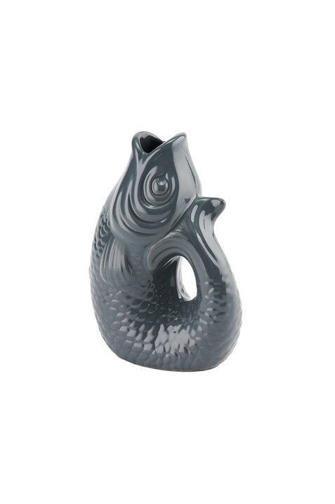 GIFTCOMPANY Monsieur Carafon, Fish Vase, grau, 0,2 L