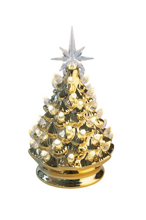 GIFTCOMPANY Luce Weihnachtsbaum mit LED groß, gold