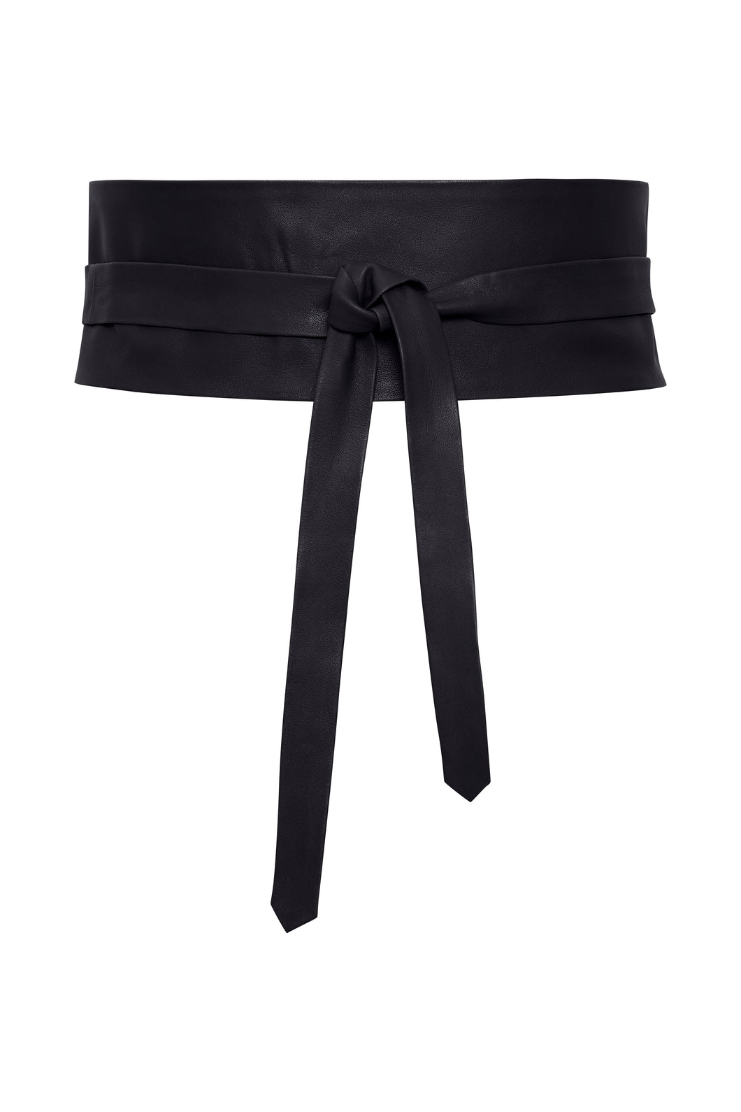 ICHI IAValdis Leather Waist Belt Black
