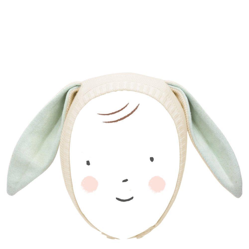 MERI MERI Mint Bunny Baby Bonnet