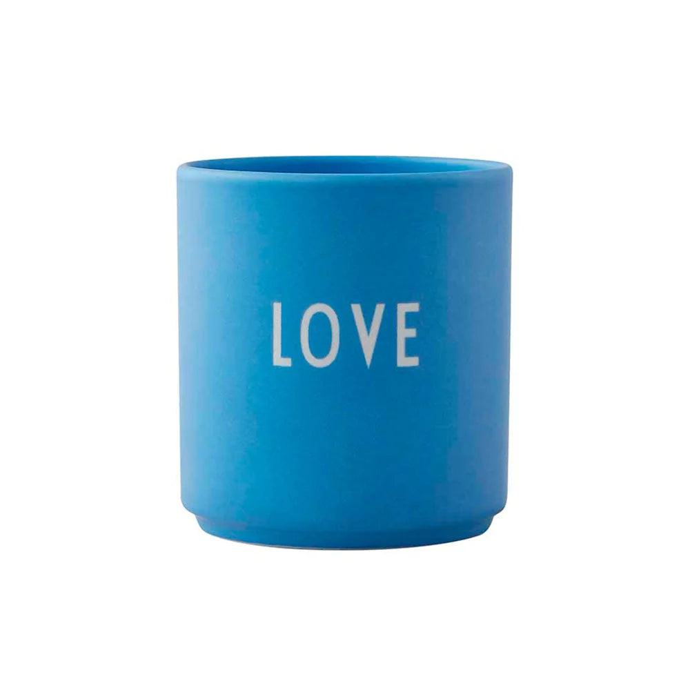 DESIGN LETTERS Favourite Cups - Love Blue
