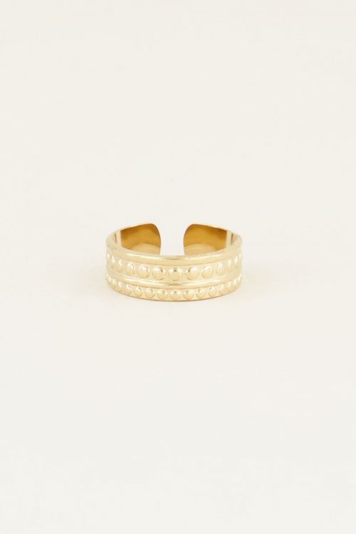 MY JEWELLERY Ring Patroon Gold