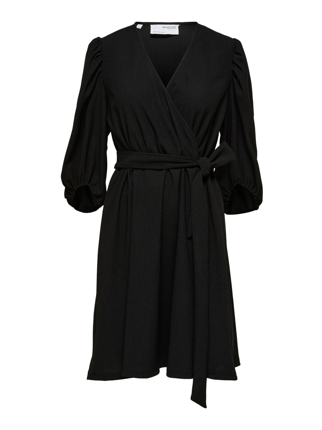SELECTED SLFMynte 3/4 Short Dress Black