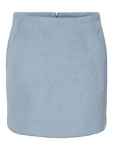 Lade das Bild in den Galerie-Viewer, YAS YASWilla Wool Mix Mini Skirt Ashley Blue
